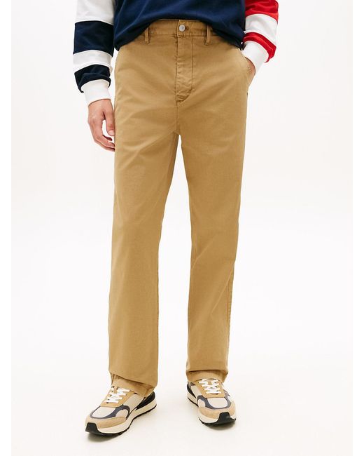Tommy Hilfiger Red Otis Regular Twill Chinos for men
