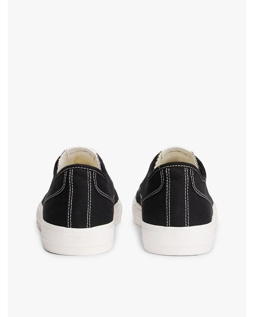 Tommy Hilfiger White Archive Flag Stripe Canvas Trainers for men