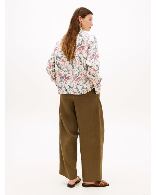 Tommy Hilfiger Natural Pure Linen Oversized Fit Shirt