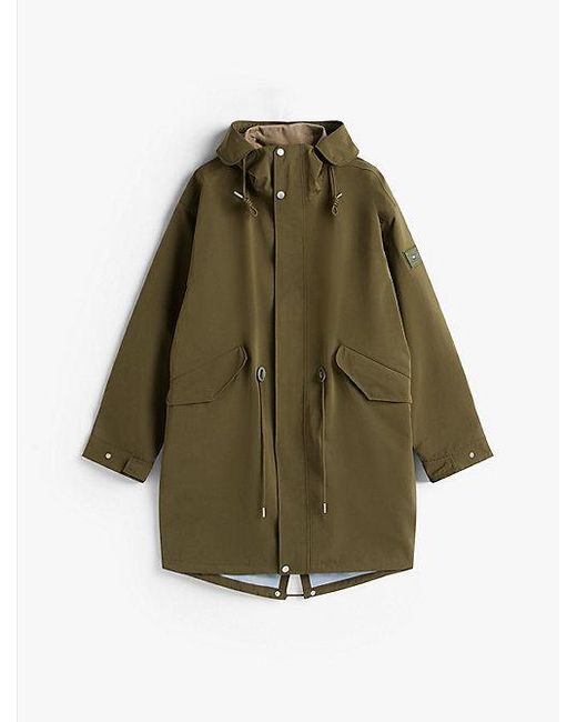 Tommy Hilfiger Winddichte Parka Met Capuchon En Logopatch in het Blue voor heren