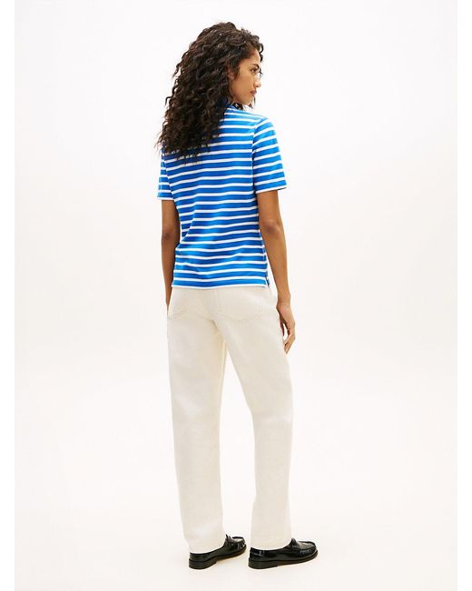 Tommy Hilfiger Blue 1985 Regular Fit Pique Polo Shirt
