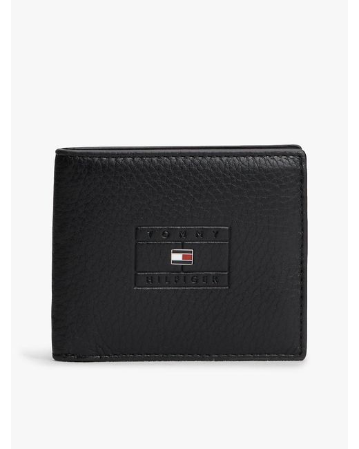 Tommy Hilfiger Black Casual Leather Bifold Credit Card Wallet for men