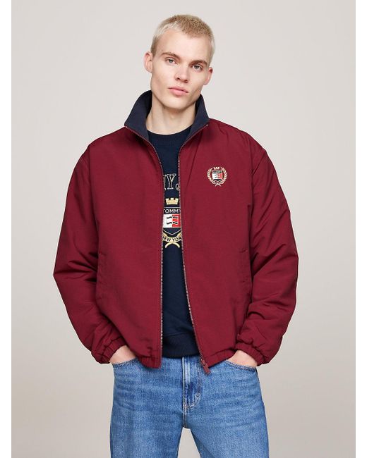 Veste Decontractee Reversible En Polaire Tommy Hilfiger pour homme en coloris Rouge Lyst