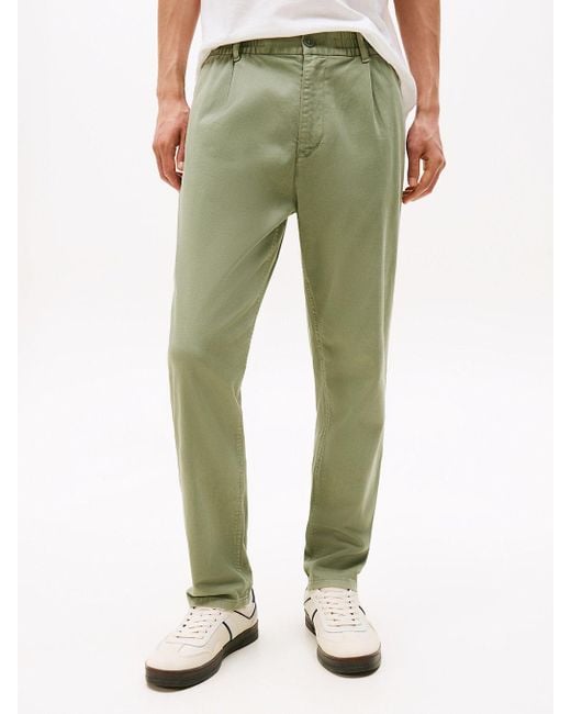 Pantaloni Isaac Regular Fit di Tommy Hilfiger in Green da Uomo
