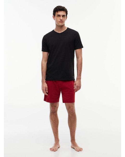 Tommy Hilfiger Black 3-Pack Premium Essential Lounge T-Shirts for men