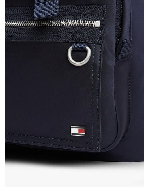 Tommy Hilfiger Blue Toggle Drawstring Travel Backpack for men