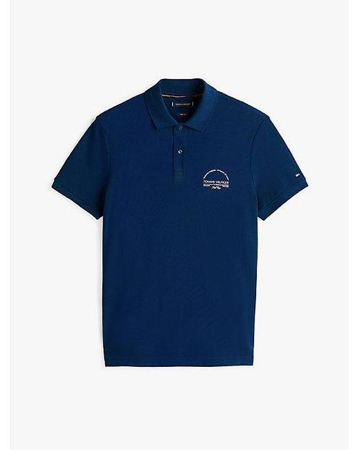 Polo De Corte Regular Con Logo Arqueado Tommy Hilfiger de hombre de color Blue