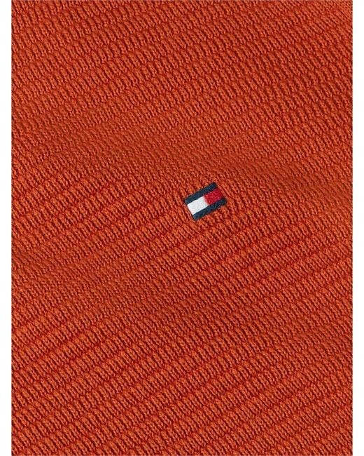 Tommy Hilfiger Structured Yarn Dyed Crew Neck Jumper for men