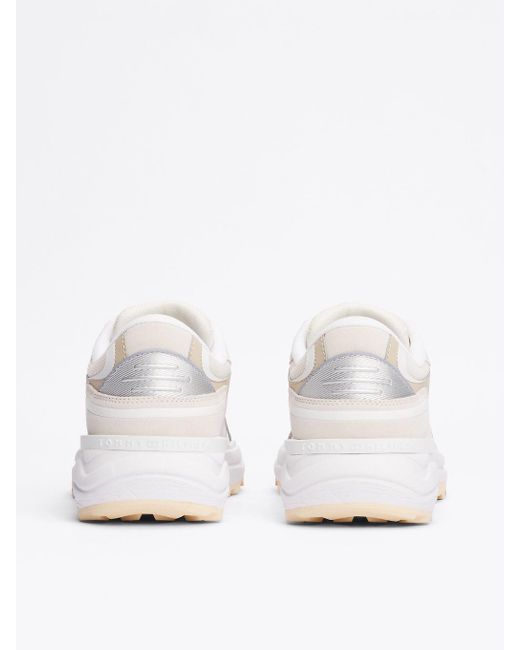 Tommy Hilfiger White Tonal Chunky Trainers