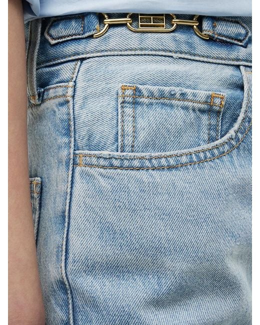 Tommy Hilfiger Blue Flag Horsebit Regular Tapered Ankle Jeans
