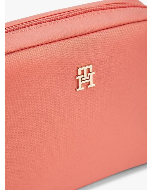 Tommy Hilfiger Pink Popette Crossbody Camera Bag