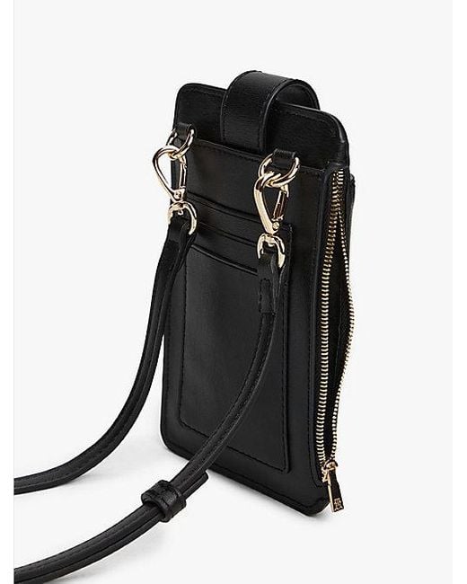 Tommy Hilfiger Black Handytasche Mit Th-Monogramm
