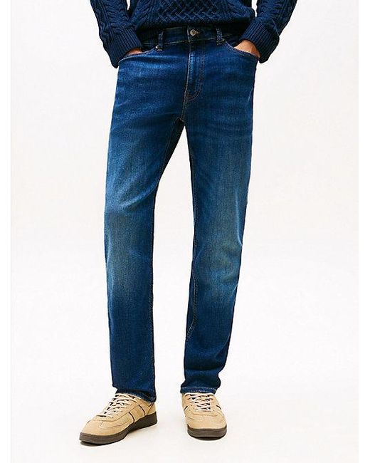 Tommy Hilfiger Ryan Slim Straight Jeans Met Fading in het Blue voor heren