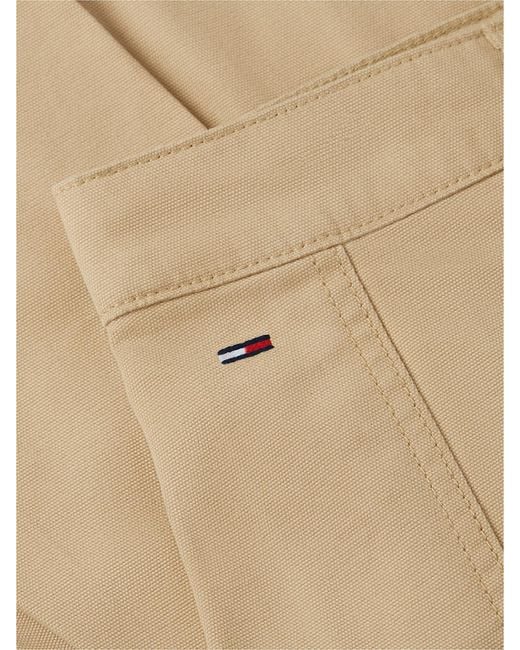 Tommy Hilfiger Pink Washed Canvas Pleated Mini Skirt
