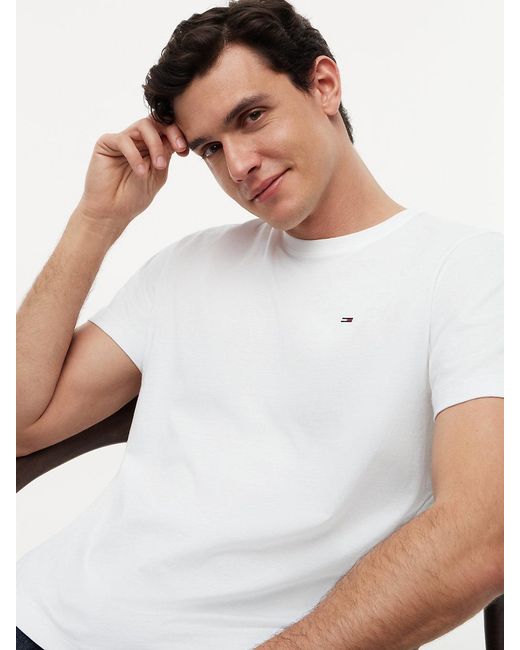 Tommy Hilfiger White Classics Regular Fit Cotton T-shirt for men
