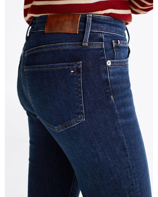 Tommy Hilfiger Blue Como Mid Rise Skinny Jeans