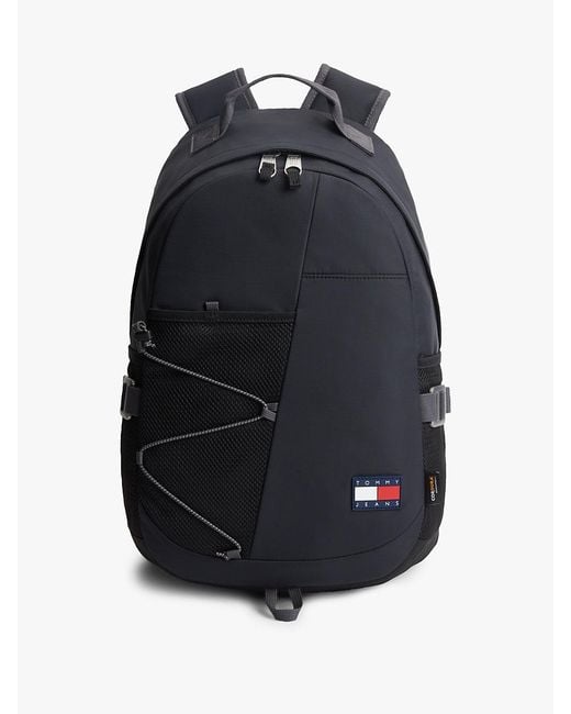 Tommy Hilfiger Blue Outdoor Textile Mesh Pocket Backpack for men