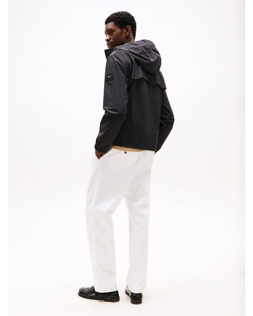 Giacca Con Cappuccio E Patch Logo di Tommy Hilfiger in Black da Uomo