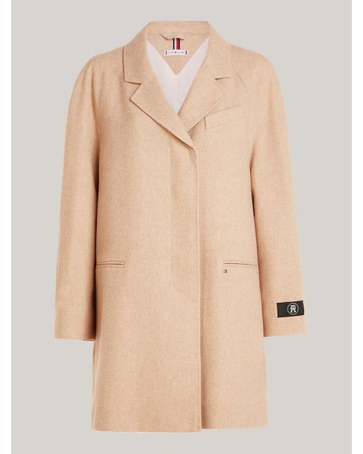 Manteau oversize à manches raglan Tommy Hilfiger en coloris Natural