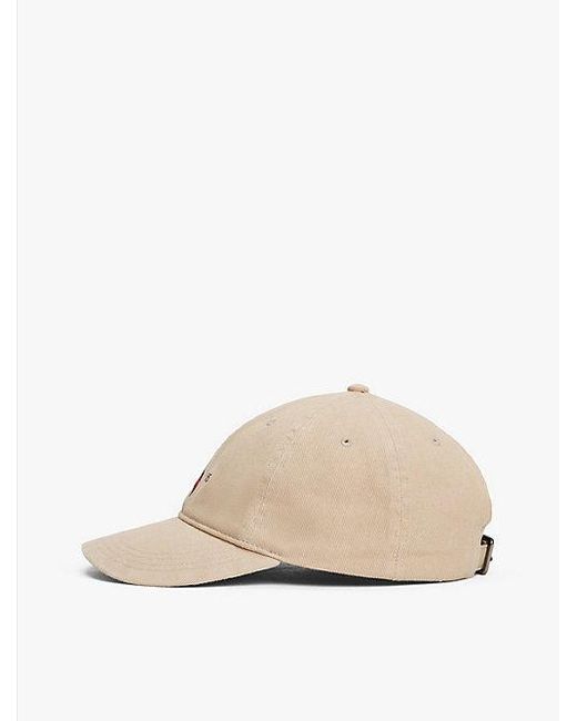 Tommy Hilfiger Baseballpet Met Geborduurde Vlag in het Natural voor heren