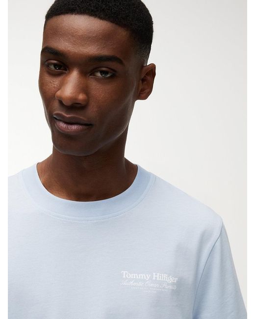 Tommy Hilfiger White Back Graphic Jersey Crew Neck T-Shirt for men