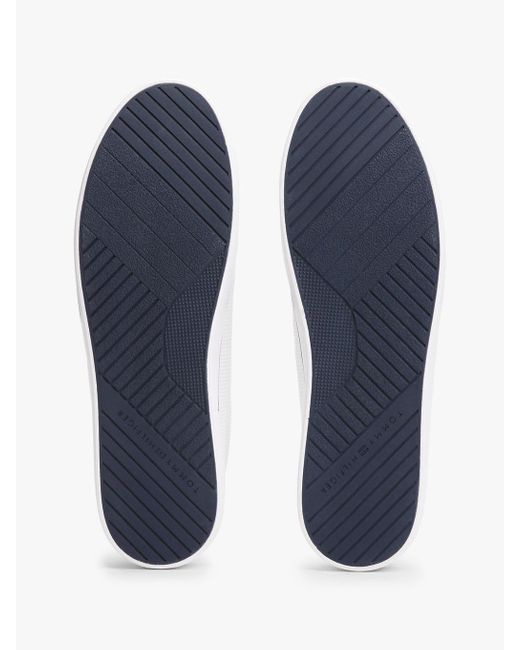 Baskets En Maille À Drapeau Brodé Tommy Hilfiger pour homme en coloris White