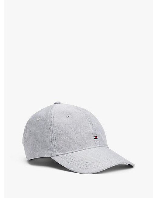 Gorra De Béisbol De Seis Paneles Tommy Hilfiger de hombre de color White