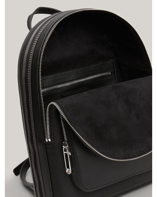Petit sac à dos arrondi Essential à monogramme Tommy Hilfiger en coloris Black