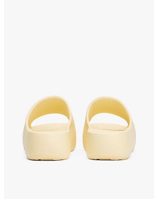 Chanclas Con Plataforma Y Logo Tommy Hilfiger de color Natural
