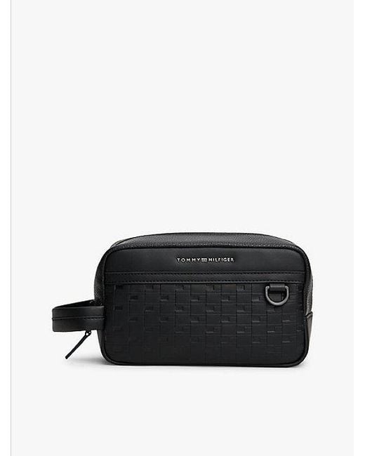 Tommy Hilfiger Modern Toilettas Met Metalen Logo in het Black voor heren