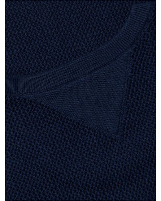 Tommy Hilfiger Blue Relaxed Knitted Structured Tank Top for men