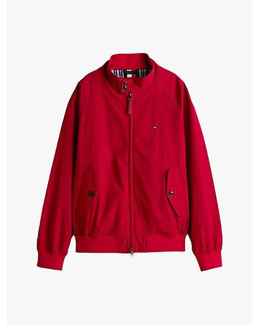 Tommy Hilfiger Relaxed Fit Harrington Jack in het Red voor heren