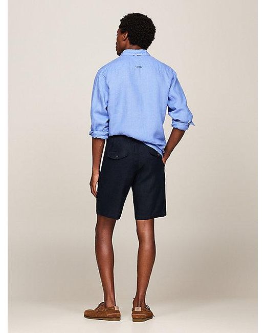 Tommy Hilfiger Harlem Skinny Fit Chino-Shorts mit Tunnelzug in Blue für Herren