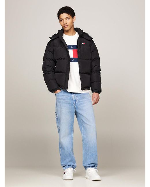 Tommy Hilfiger Blue Water Repellent Down-filled Alaska Puffer Jacket for men