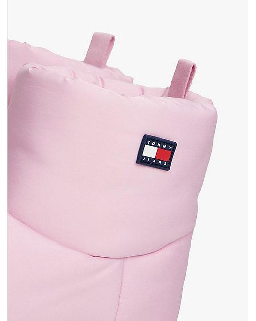 Botas De Nieve Con Suela Dentada Tommy Hilfiger de color Pink