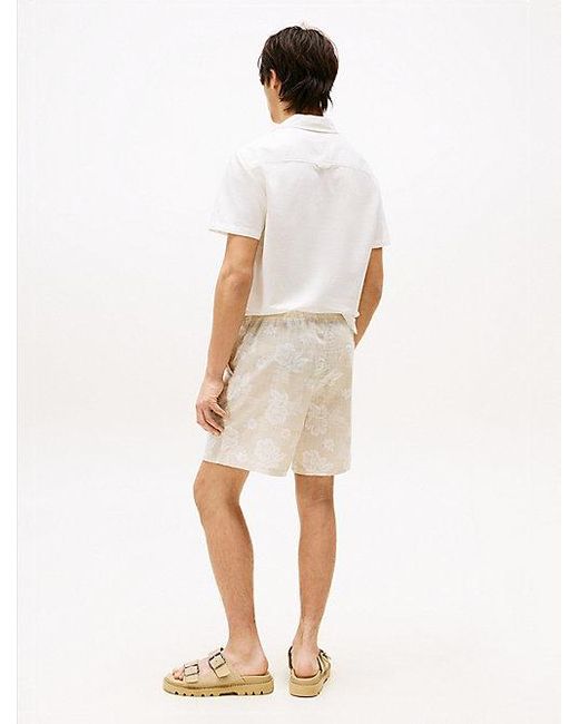 Shorts Amplios Con Estampado Floral Tommy Hilfiger de hombre de color White