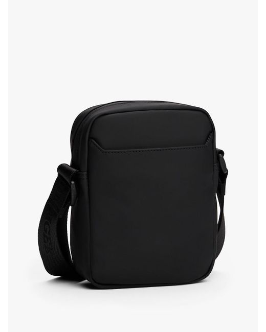 Tommy Hilfiger Green Textured Logo Crossbody Reporter Bag for men