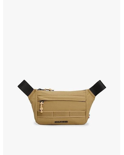 Riñonera Con Logo Texturizado Tommy Hilfiger de hombre de color Natural