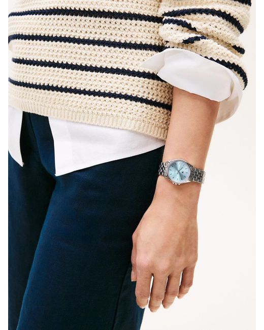 Tommy Hilfiger Stainless Steel Blue Dial Bracelet Watch