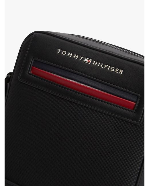 Sac Reporter À Bandoulière Et Logo En Métal Tommy Hilfiger pour homme en coloris Black