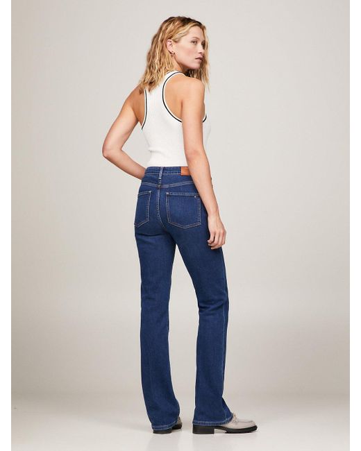 Tommy Hilfiger Blue High Rise Bootcut Jeans
