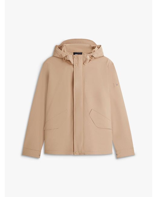 Tommy Hilfiger Natural Lightweight Packable Hooded Jacket for men