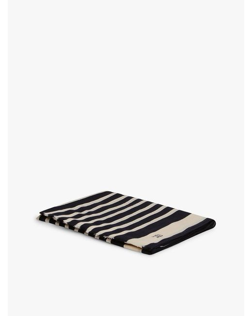 Tommy Hilfiger Black Chic Th Monogram Rectangular Scarf
