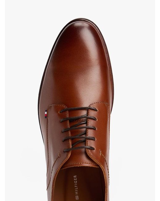 Scarpe Derby di Tommy Hilfiger in Brown da Uomo