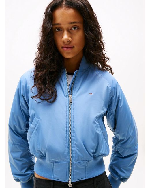 Bomber Rembourré Déperlant Tommy Hilfiger en coloris Blue