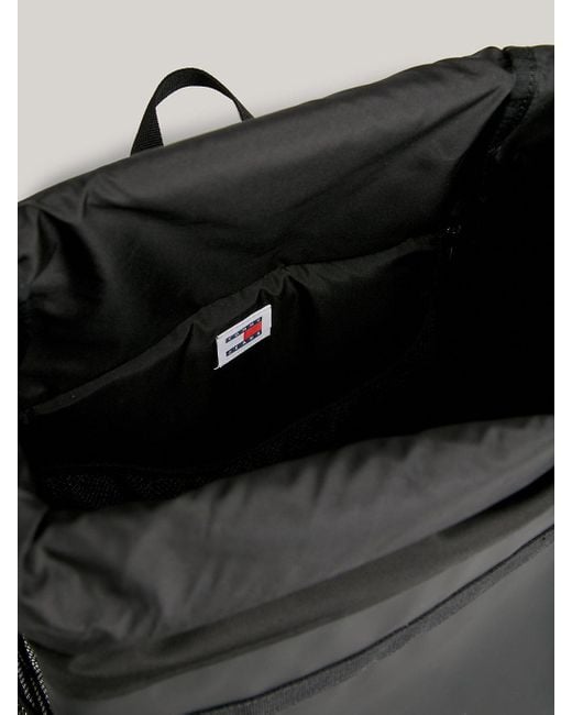 Tommy Hilfiger Blue Essential Tonal Logo Medium Roll-top Backpack for men