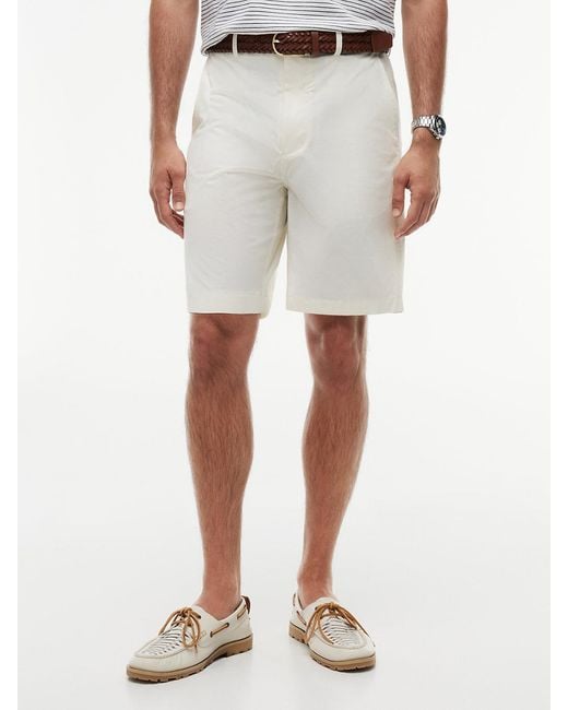 Tommy Hilfiger Natural Dover Flag Embroidery Regular Fit Chino Shorts for men