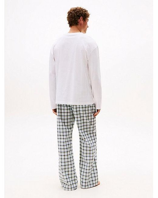 Tommy Hilfiger Original Jersey-Pyjama Mit Print in White für Herren