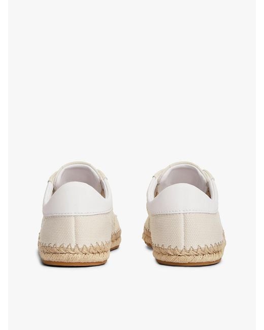 Tommy Hilfiger White Logo Rope Midsole Knit Trainers