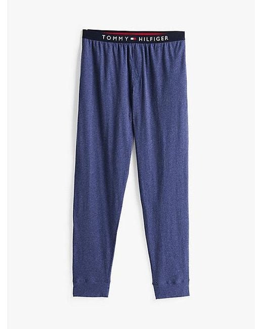 Pantalón De Pijama Original Con Bajo Elástico Tommy Hilfiger de hombre de color Blue